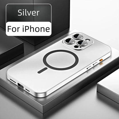 Einfache magnetische Telefonhülle aus Metall für das iPhone