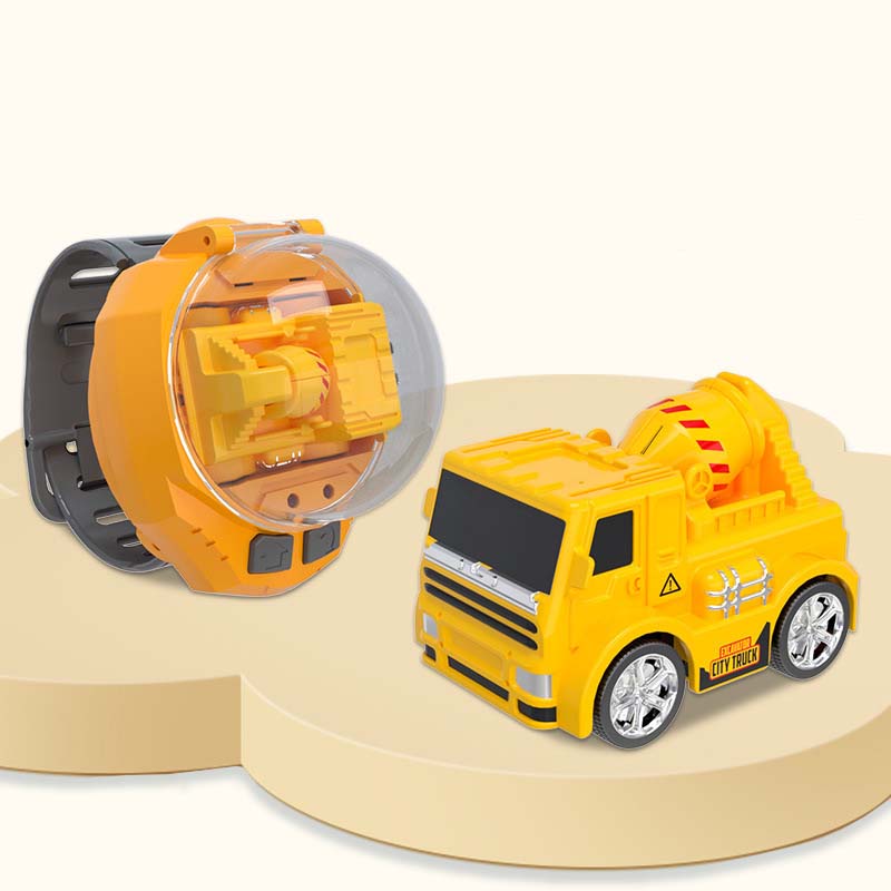 Bagger Spielzeug Uhr 🚜 | Mini Ferngesteuertes Auto mit Watch Controller | Geschenk für Kinder ab 3 Jahren 🎁