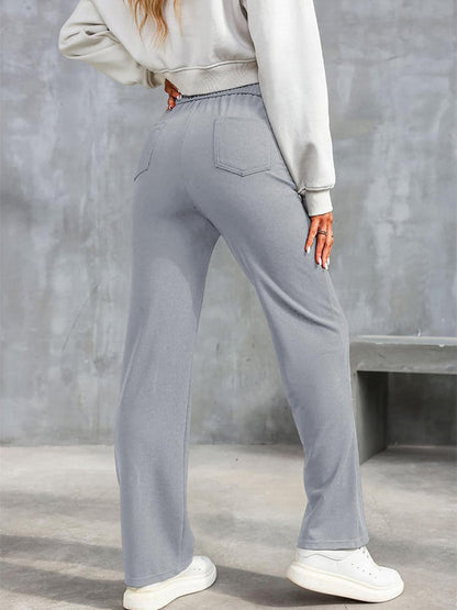 ⏳Hochelastische Multi-Pocket-Hose/Einfarbig lässige gerade Multi-Pocket-Hose mit hoher Elastizität