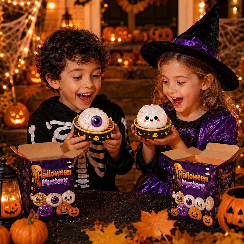 👻 Premium Halloween Knautschspielzeug — Wunschmodell wählen (Keine Blindbox)! 👁️