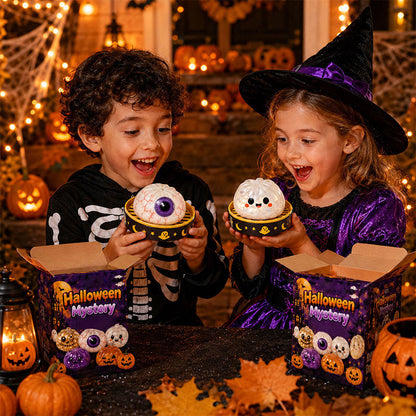 👻 Premium Halloween Knautschspielzeug — Wunschmodell wählen (Keine Blindbox)! 👁️