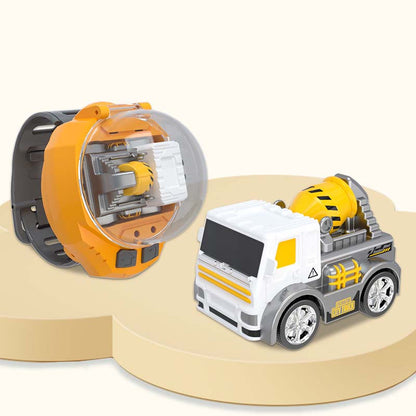 Bagger Spielzeug Uhr 🚜 | Mini Ferngesteuertes Auto mit Watch Controller | Geschenk für Kinder ab 3 Jahren 🎁