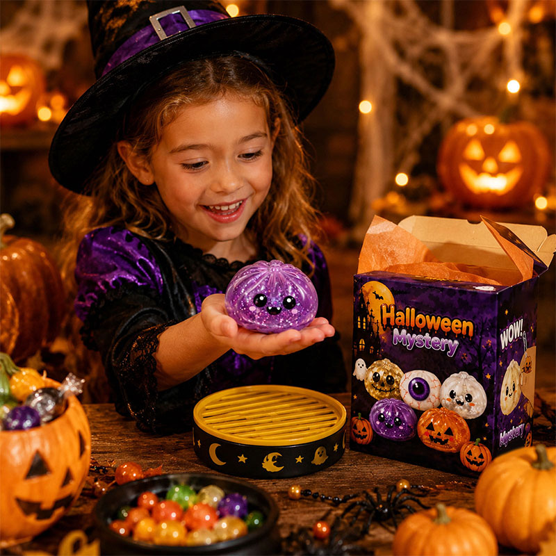 👻 Premium Halloween Knautschspielzeug — Wunschmodell wählen (Keine Blindbox)! 👁️
