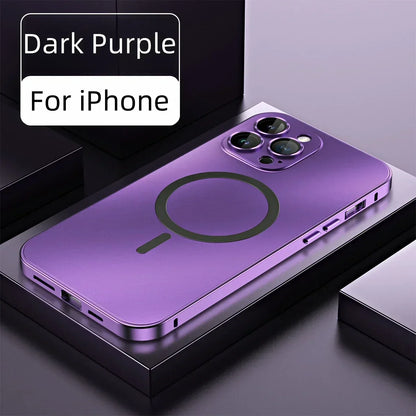 Einfache magnetische Telefonhülle aus Metall für das iPhone