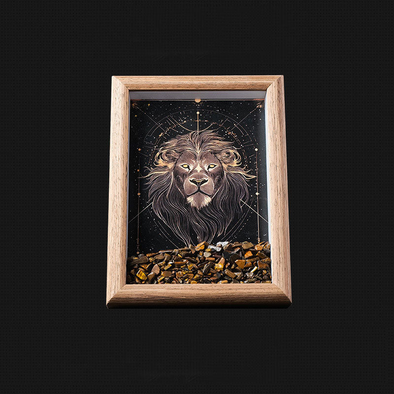 Sternzeichen Fotorahmen 🔮 | Persönliches Geschenk mit Heilsteinen – Energie, Schutz & Glück ✨