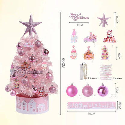 💥 48% VOR-WEIHNACHTS-AKTION! 🎁 | DIY Mini Baum (60 cm) 🎄 | LED & In vielen Farben erhältlich ✨