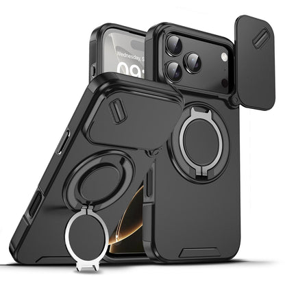 🍎🔄 iPhone Panzerhülle: Mit 360° Stativ-Ring & Schiebbarer Kamera-Abdeckung 📸