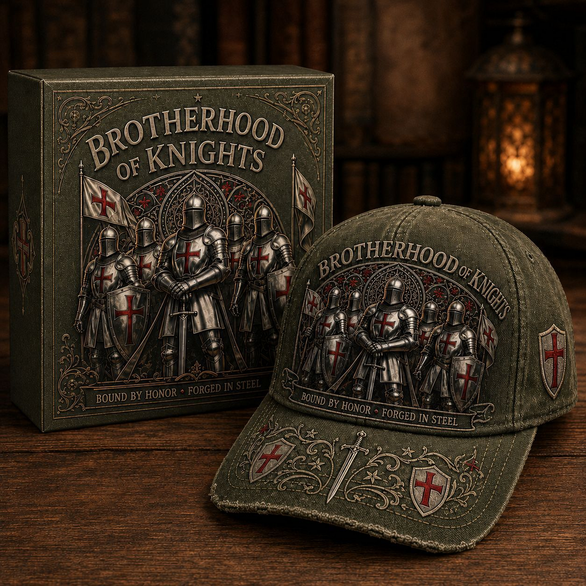 Wahre Werte Sterben Nie! ⚔️ Brotherhood of Knights Vintage Cap – Ein Symbol für Ehre, Mut & Unbrechbare Treue 🛡️🔥