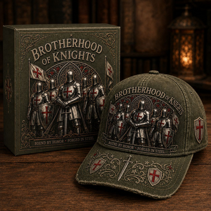 Wahre Werte Sterben Nie! ⚔️ Brotherhood of Knights Vintage Cap – Ein Symbol für Ehre, Mut & Unbrechbare Treue 🛡️🔥