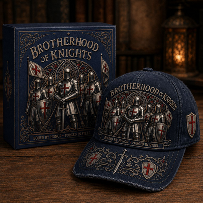 Wahre Werte Sterben Nie! ⚔️ Brotherhood of Knights Vintage Cap – Ein Symbol für Ehre, Mut & Unbrechbare Treue 🛡️🔥