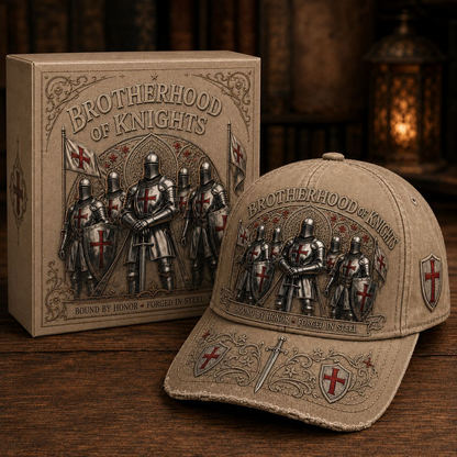 Wahre Werte Sterben Nie! ⚔️ Brotherhood of Knights Vintage Cap – Ein Symbol für Ehre, Mut & Unbrechbare Treue 🛡️🔥