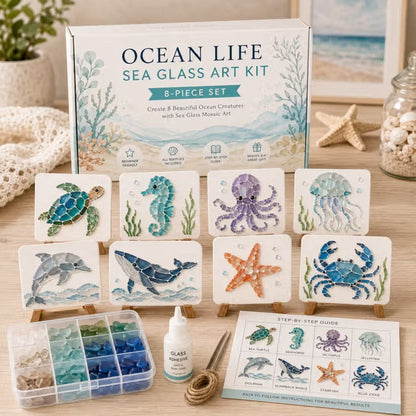 Hol dir die beruhigende Meeresbrise nach Hause 🌊 DIY Meerglas-Kunstset