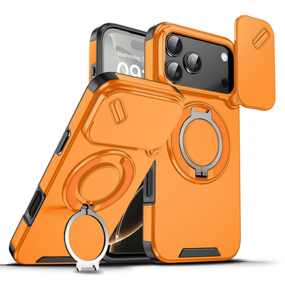 🍎🔄 iPhone Panzerhülle: Mit 360° Stativ-Ring & Schiebbarer Kamera-Abdeckung 📸