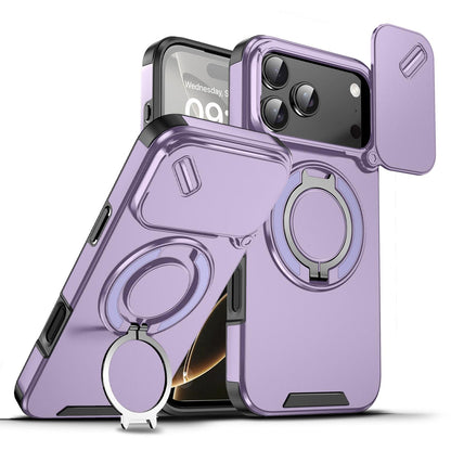 🍎🔄 iPhone Panzerhülle: Mit 360° Stativ-Ring & Schiebbarer Kamera-Abdeckung 📸