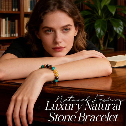 🎁 Handgemachtes Naturstein Armband – Energie, Schutz & Balance (Geschenkidee) 🌿
