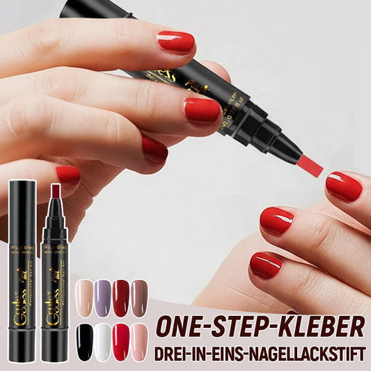💅✨ 3-in-1 Gellack-Stift: Grundierung + Farbe + Versiegelung in Einem! | Schnelle Maniküre