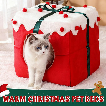 🔥 50% VOR-WEIHNACHTS-SALE! 🎁 | Warmes Haustierhaus 🐾 | Kuschelig & Für Katze & Hund 🎄