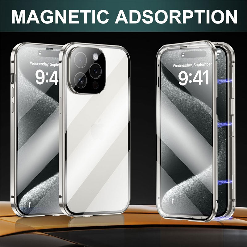 Doppelseitige magnetische Handyhülle mit Sichtschutz