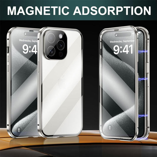 Doppelseitige magnetische Handyhülle mit Sichtschutz