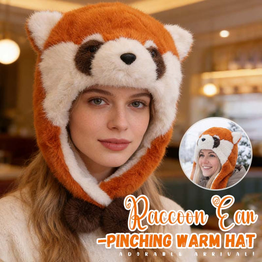 🐼❄️ Bewegliche Roter Panda Mütze – Warm & Niedlich
