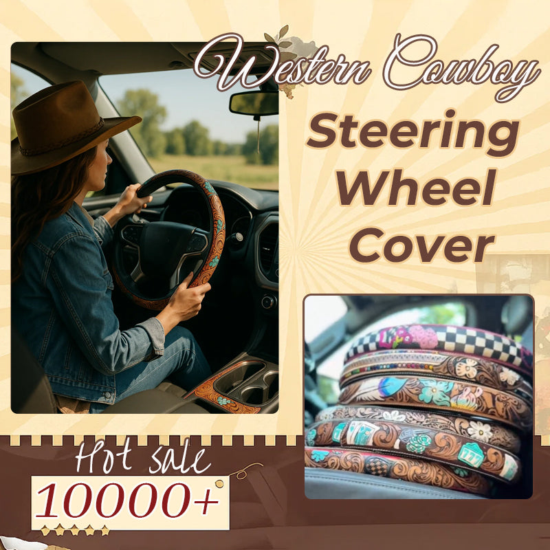 Retro-Western-Cowboy-Auto-Universal-Lenkradbezug