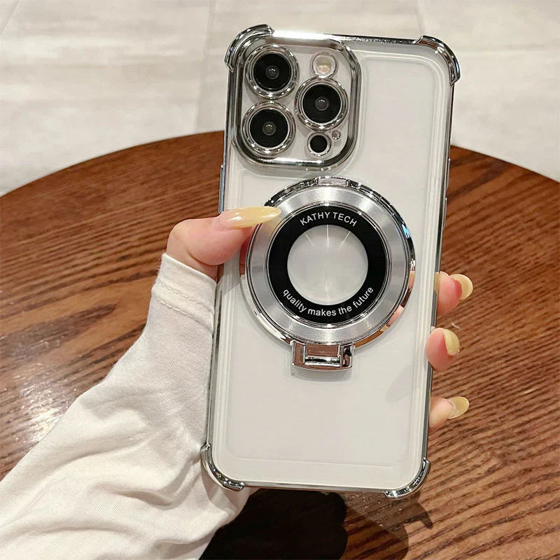 Magnetische Linsen-Telefonschutzhülle mit Ständer