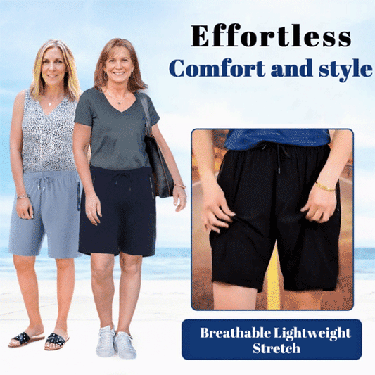 Schnelltrocknende Stretch-Shorts aus Eisseide