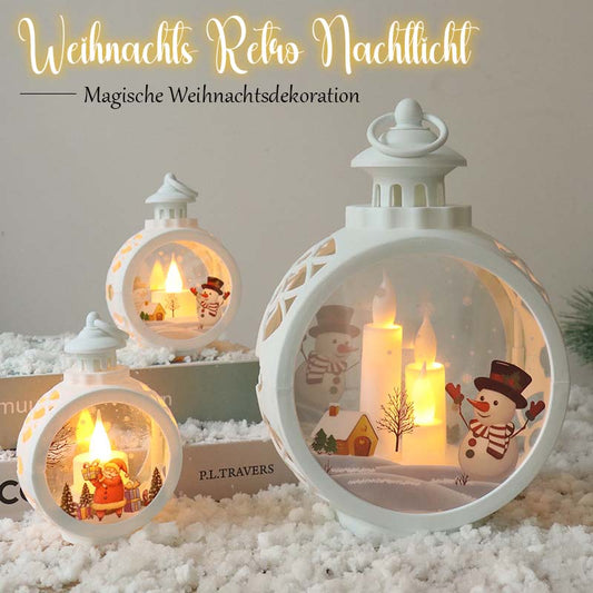 🎄 Retro LED-Weihnachtslampe ✨ – Tisch- & Fensterdekoration