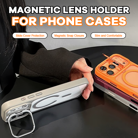 📱 2-in-1 Magnetic Case: Stoßfest mit Flip-Objektivschutz & Kickstand ✨