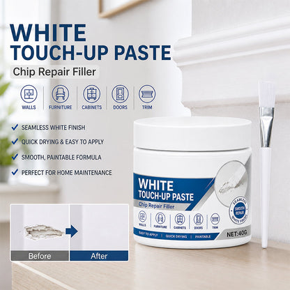 Möbel wie neu in 2 Min! Profi-Reparaturpaste für Weiße Oberflächen