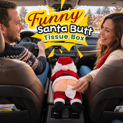 Santa kam durch den Kamin… Die urkomische Weihnachtsmann-Taschentuchbox für den besten Lacher