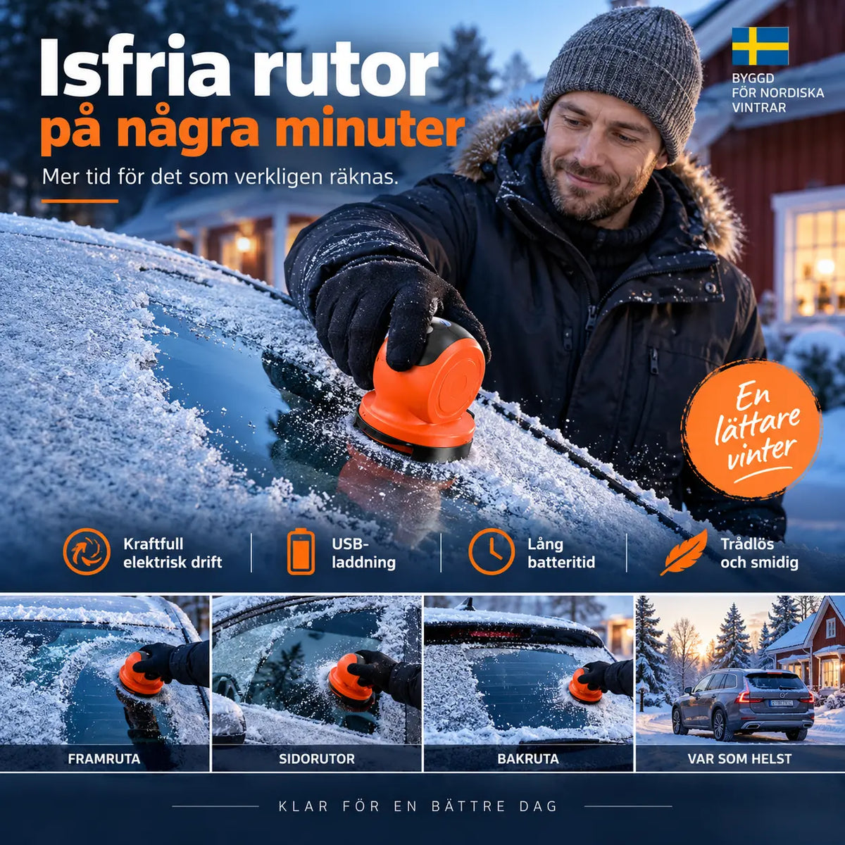 Nie wieder Kälte-Frust am Morgen: Der elektrische Akku-Eiskratzer für freie Sicht in Sekunden
