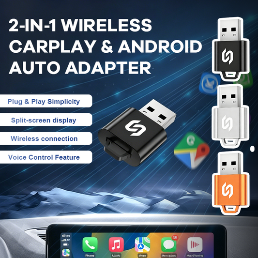 2-in-1 Wireless Auto-Adapter: Kabelloser Komfort für CarPlay & Android Auto 📡🚘