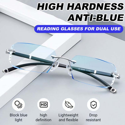 Stilvolle Lesebrille mit Autofokus | Blaulichtfilter & UV-Schutz | Herren & Damen Komfort-Brille für ganztägiges Tragen, Kristallklare Sicht