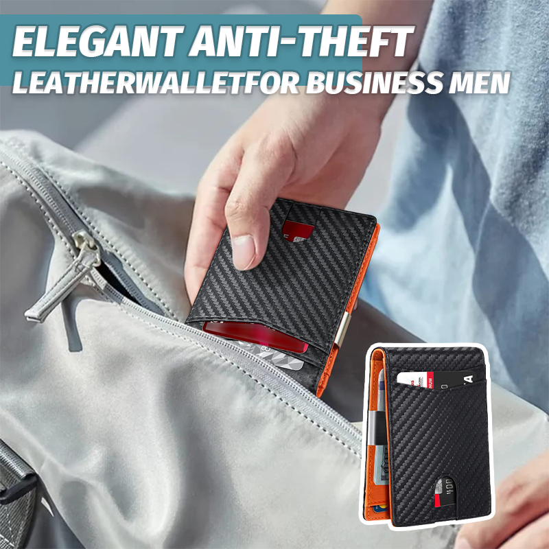 Elegante, diebstahlsichere Lederbrieftasche für Geschäftsleute