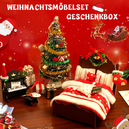 🎄 Weihnachtsmöbel-Set in Miniatur - Perfekte Dekoration & Geschenkidee 🎁