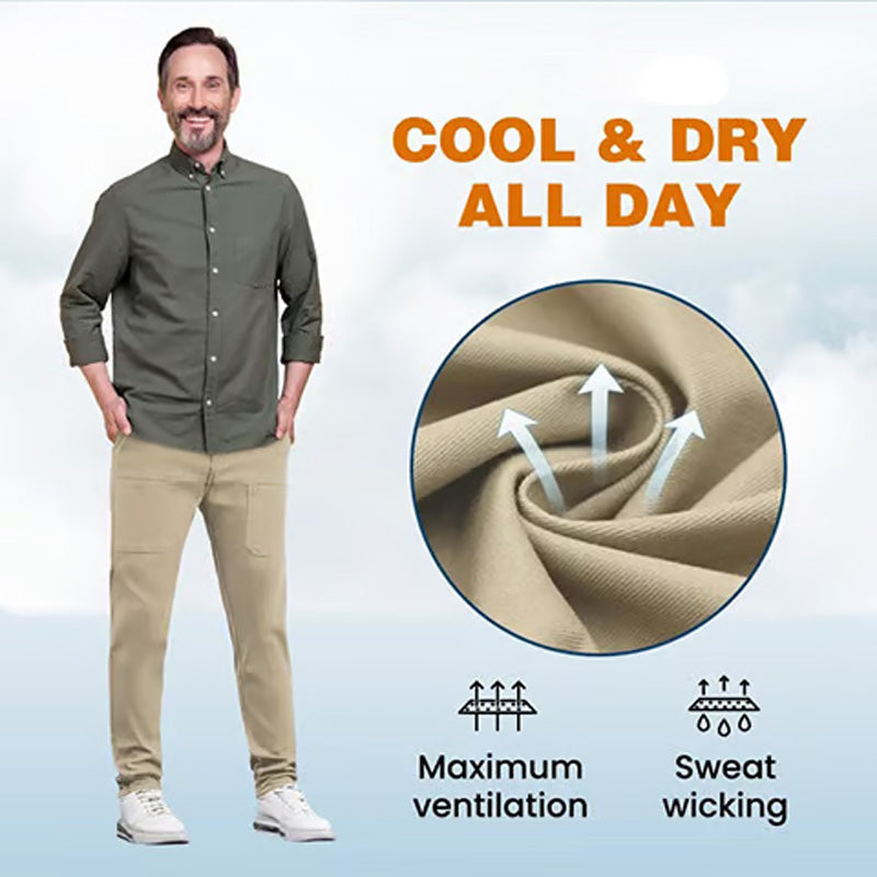 Strapazierfähige Cargohose mit hohem Stretchanteil und mehreren Taschen