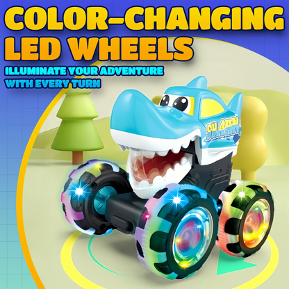 🔥 40% RABATT im Winter-SALE! 🚗 Press & Go Dino Truck für Kleinkinder | Mit bewegungsaktiviertem LED-Licht ✨
