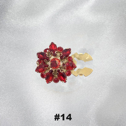 Blumen-Diamant-Ärmelknöpfe