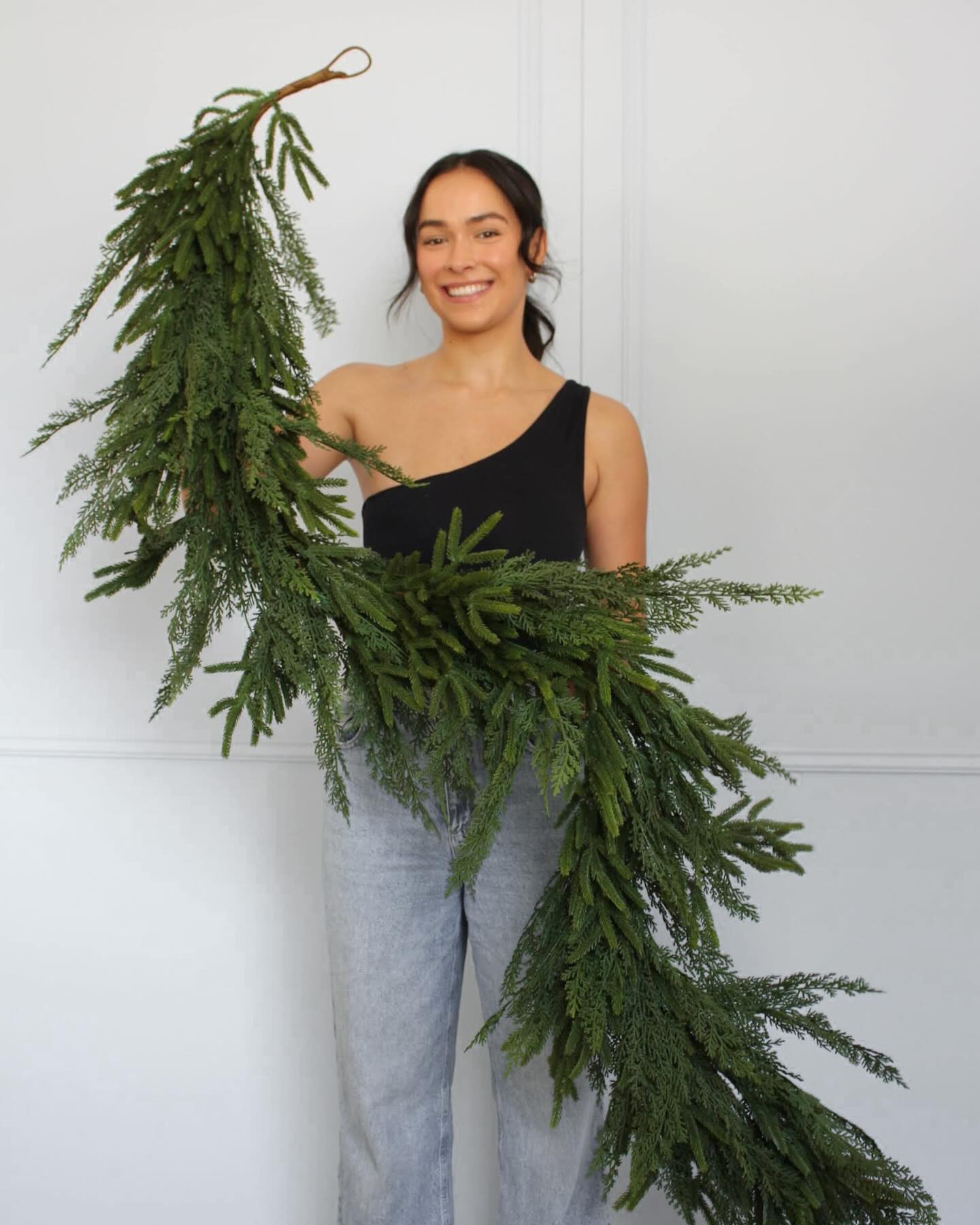 🌲Natürliches Weihnachtsgrün – Real Touch Norfolk-Tannengirlande