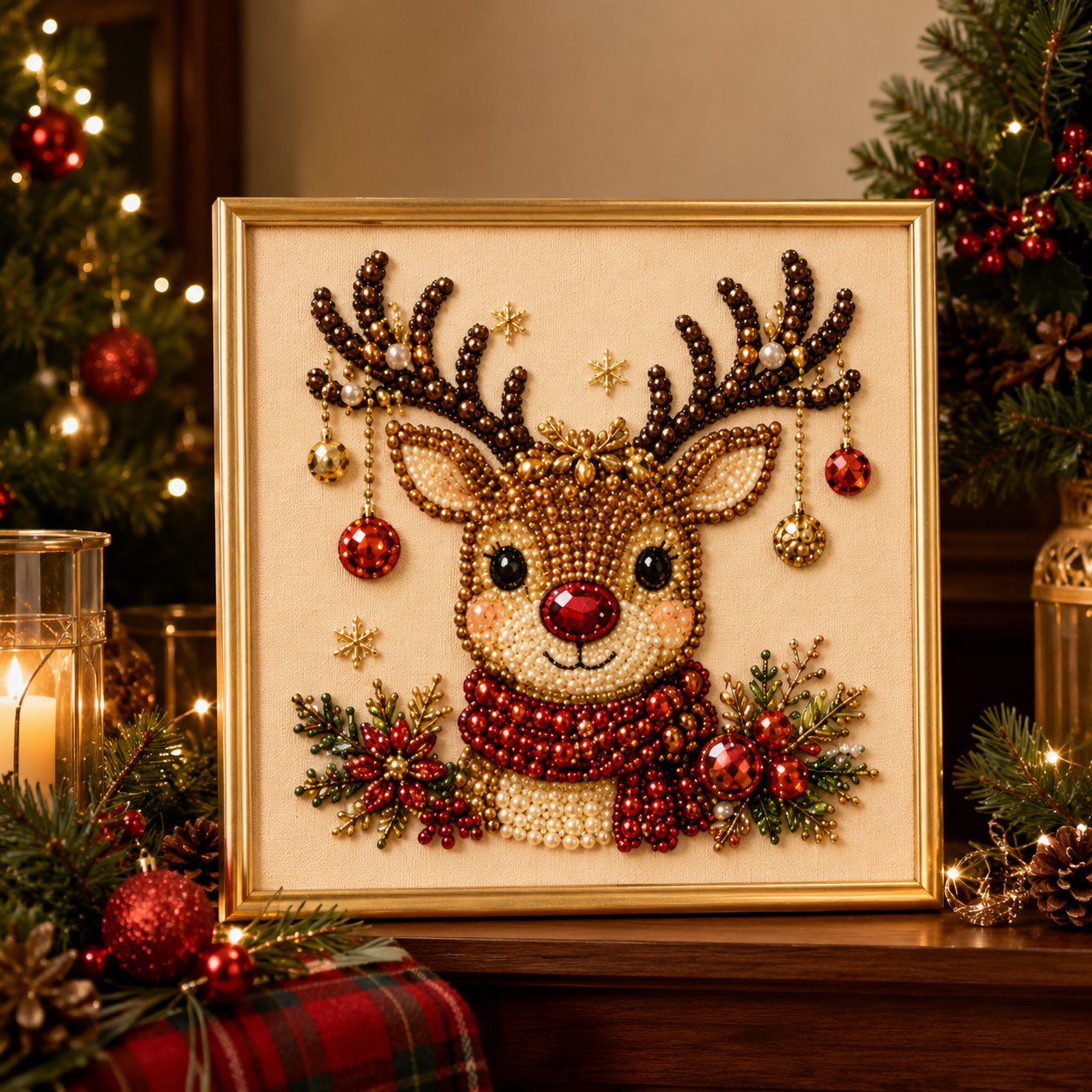🎁 Das herzerwärmendste Geschenk: Weihnachts 3D Perlenkunst Komplettset