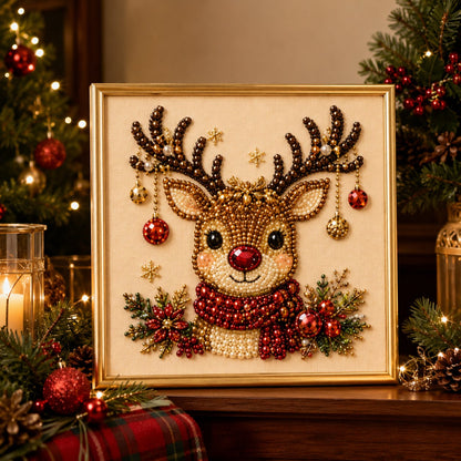 🎁 Das herzerwärmendste Geschenk: Weihnachts 3D Perlenkunst Komplettset