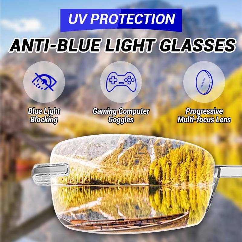 Stilvolle Lesebrille mit Autofokus | Blaulichtfilter & UV-Schutz | Herren & Damen Komfort-Brille für ganztägiges Tragen, Kristallklare Sicht
