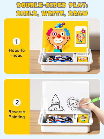 💥 50% BLACK FRIDAY DEAL! 🧩 Magnetisches Gesichter Puzzle | Kreatives Lernspielzeug 👶