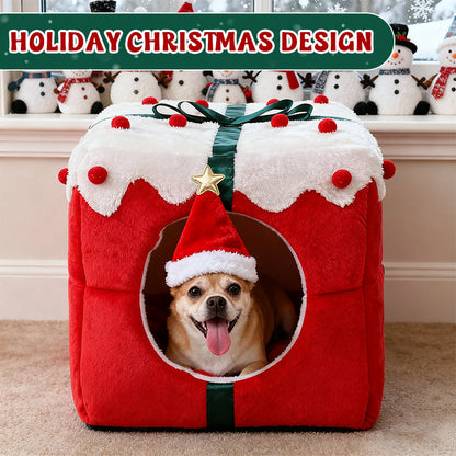 🔥 50% VOR-WEIHNACHTS-SALE! 🎁 | Warmes Haustierhaus 🐾 | Kuschelig & Für Katze & Hund 🎄