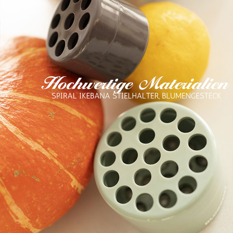 Spiral Blumenhalter für Vase 🌸 Ikebana Steckhilfe – Stabiler Stielhalter gegen Kippen & Hängen – Florale Arrangements leicht gemacht