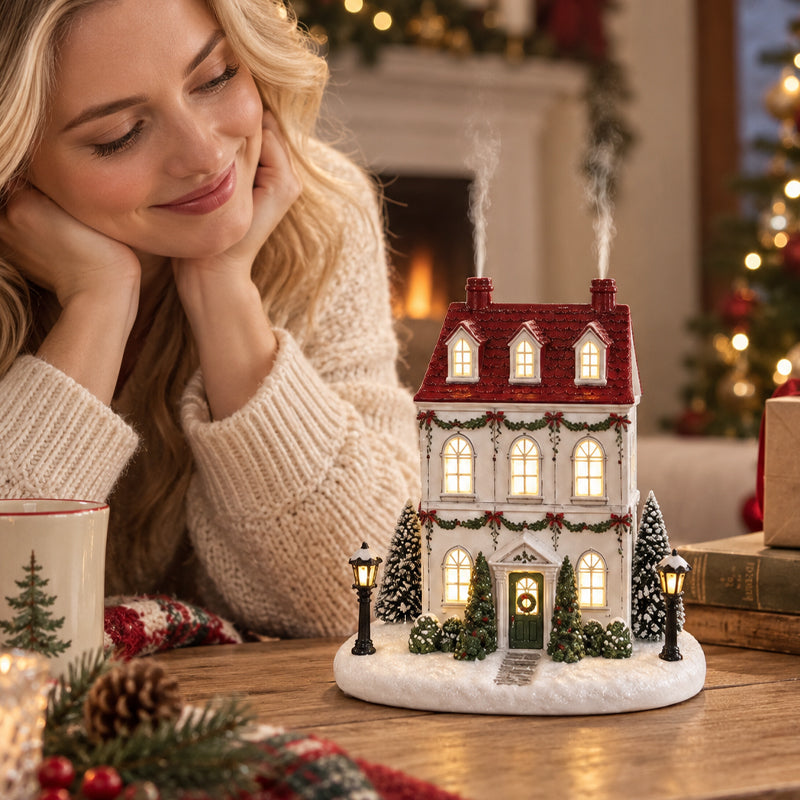 Ein Weihnachtsmärchen für Zuhause: Der beleuchtete Kamin-Diffusor für magische Winterabende