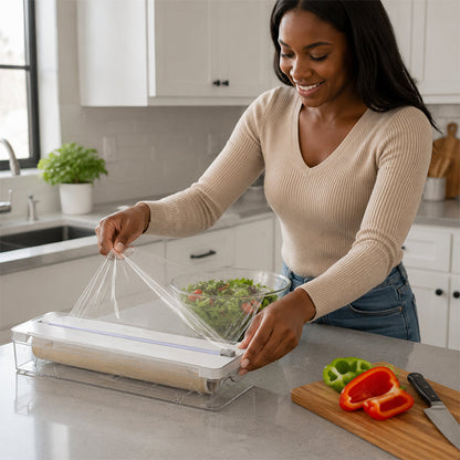 ✂️ Schluss mit verknitterter Folie! Smarter Folien-Dispenser mit Klinge 🍳