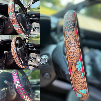 Retro-Western-Cowboy-Auto-Universal-Lenkradbezug