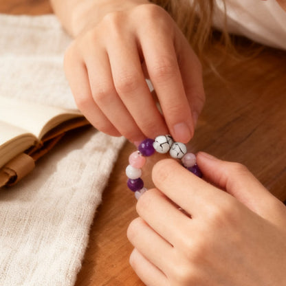 🎁 Handgemachtes Naturstein Armband – Energie, Schutz & Balance (Geschenkidee) 🌿